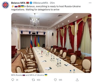 [러시아 우크라이나 침공] 교전 5일만에 회담…전망은 회의적