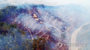 [동해안 산불] "왜 안꺼지나" 거미줄 송전탑·초속 25m 강풍·짙은 연기에 사흘째 속수무책(강원·경북 산불 확산)