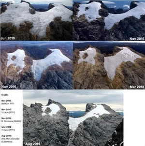 인도네시아 최고봉 열대 빙하, 기후변화로 2025년 사라진다