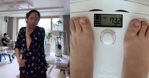 "106kg→73kg"…&apos;삼둥이 맘&apos; 황신영, 코로나 확진에도 몸무게 유지 중