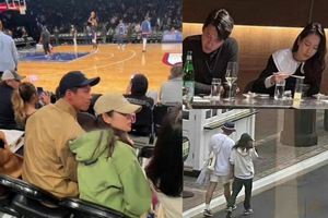 현빈♥손예진, 미국 신혼여행 중 NBA 직관 데이트…소속사 측 "28일 귀국은 확인불가"