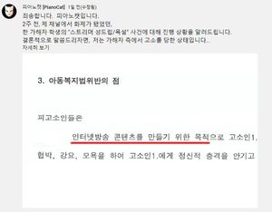 "가해자에게 역고소 당했다"…스트리머 피아노캣, 상습 악플러 고소 현황