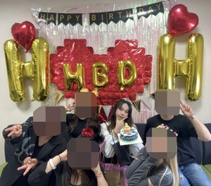 "깜짝파티까지"…홍현희, 제이쓴 이어 스태프들에게 받은 생일 축하