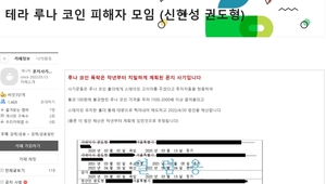 루나-테라 폭락 피해자 결집…"고소 진행 중"