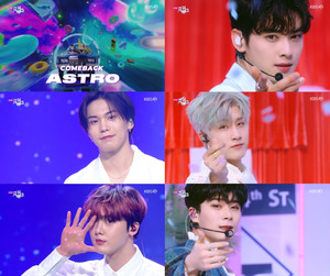 ‘뮤직뱅크’ 아스트로, ‘Candy Sugar Pop’→‘밤하늘의 별처럼’ 무대 음방 최초 공개