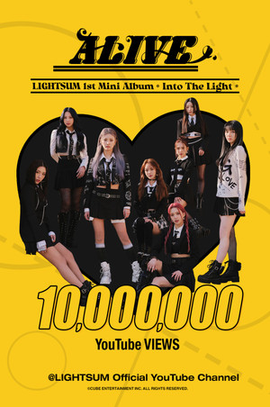 LIGHTSUM(라잇썸), 신곡 ALIVE&apos;(얼라이브) 뮤직비디오 1000만뷰 돌파