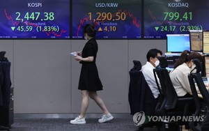 FOMC 결과 앞두고 국내 금융시장 추락 지속…주식·채권·원화↓