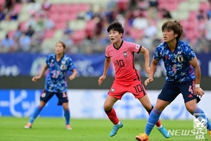 &apos;지소연 환상골에도&apos; 여자축구, 동아시안컵 한일전서 1-2 패배