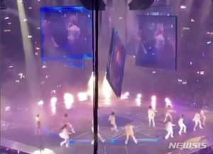 홍콩 아이돌 콘서트 중 스크린 추락…댄서 1명 중태