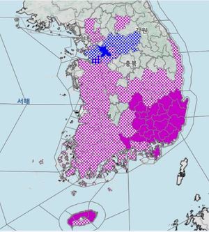 [날씨] 경기 평택에 호우경보…원주·횡성·양평·광주·여주·화성·안성·이천·의왕·군포·오산·수원·안산 등 호우주의보 유지