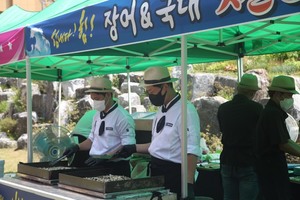 민물장어양식수협, 진천 선수촌에 매달 장어 100㎏ 제공