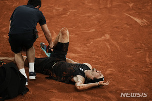 남자 테니스 세계 2위 츠베레프, 부상으로 US오픈 불참