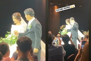 54세 김찬우, 미모의 신부 공개…장동건 결혼식 사회(종합)