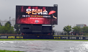 프로야구 9월 주말 우천취소 경기, 월요일에 편성