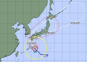 일본 14호 태풍 난마돌에 비상, 최대순간풍속 초속 75ｍ…"과거 경험 못한 태풍"