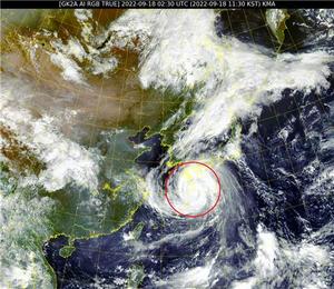 제14호 태풍 난마돌 북상…제주·강원영동 오후, 경상해안 밤부터 비 쏟아져