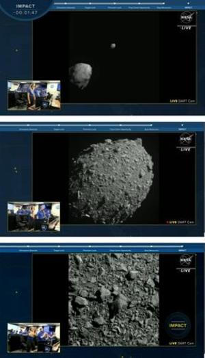 인류 첫 지구방어 실험…10개월 비행 끝 1천100만㎞밖서 160ｍ 크기 소행성에 초속 6.25㎞ 속도로 충돌 성공