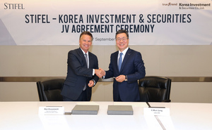 한국투자증권, 美 스티펄 파이낸셜과 합작회사 설립