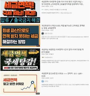 "체납 세금 면책 광고 활개치는데…국세청 고발 건수는 0건"