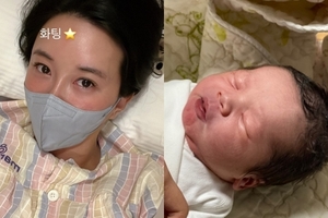 혼전임신 장미인애 "엄마 됐어요"…아기 사진 공개