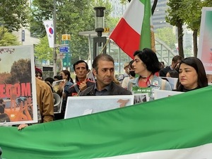재한 이란인들, 3주째 강남서 집회…"모든 이란 여성을 위해"