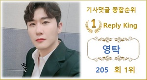 [댓글 순위] 영탁 205회째 1위, 김기태·박장현·이찬원·강혜연 TOP5…강태오·진해성·박은빈·김희재·주종혁 뒤이어