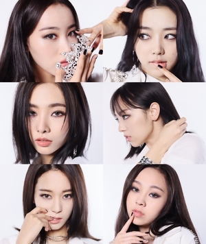 퀸즈아이, 여섯 멤버 비주얼 공개…"당찬 눈빛"