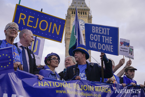 주말 런던서 反브렉시트-EU재가입 촉구 대규모 시위
