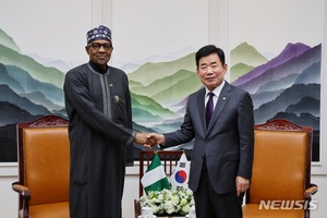 김진표, 나이지리아 대통령 면담…의료·개발 협력 논의