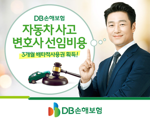 DB손보, 차사고 변호사선임비 담보 배타적사용권 획득