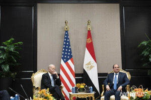 바이든, 이집트 대통령과 양자 회담…기후위기 등 논의