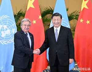 시진핑, 유엔 사무총장과 회담…"중국식 현대화로 인류진보 추진"