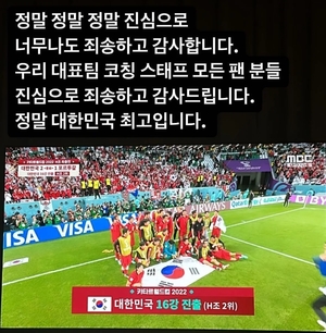 &apos;벤투 저격&apos; 딘딘, 16강 진출 후 "너무 죄송하다"…두번째 사과에도 비판 계속