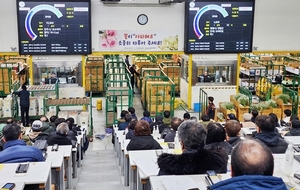 aT, 양재동 화훼공판장 역대 최대 1510억 경매실적 달성
