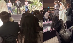 방탄소년단 진-아이유, 황재균♥지연 결혼식서 포착…깜짝 투샷도 