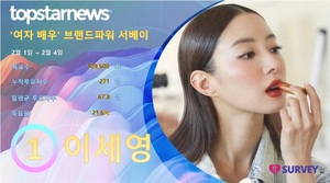 [여자배우 서베이] 4일 13시 현재 이세영 1위…김소은·이유미·박은빈·송지효 추격중