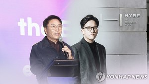 [특징주] 하이브 1대주주 등극에 SM 하락…12만원 &apos;턱걸이&apos;