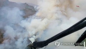 603명 투입돼 사투중이던 하동 산불 현장서 산불진화대원 1명 심정지…병원 이송