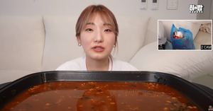 유튜버 히밥, 먹뱉·조작 논란에 무편집 영상 공개