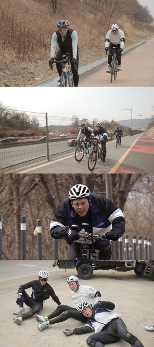 이상민·김준호·허경환, 처절한 &apos;37㎞ 기부 라이딩&apos;