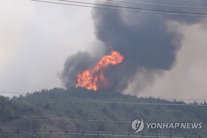 강풍에 진화 난항 홍성·대전·당진 산불에 야간 인력 집중 투입…진화율 홍성 60%·대전 79%·당진 78%