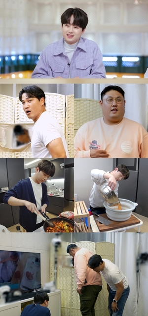 이찬원, 냉털 요리 퍼레이드…홍성흔·최준석 7㎏ 증량
