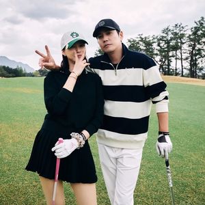 주상욱, 차예련과 여유로운 골프 데이트…"마누라랑"
