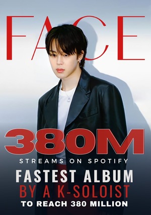 [BTS News] 방탄소년단 지민, ‘FACE’ K팝 솔로 최단 3억 8천만→아티스트 차트도 ‘접수’…‘Spotify King’의 대체 불가능한 존재감