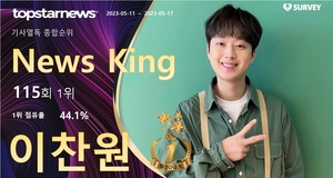 이찬원, 기사 열독률 68,043회로 1위…영탁·임영웅·박서진·송가인 TOP5[기사열독 순위]