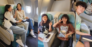 이동국 자녀, 비행기 비즈니스석 인증샷…행복한 오남매 근황