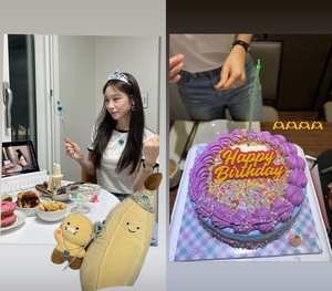 티아라 지연, ♥황재균 없는 생일 파티 현장 공개…공주 왕관 착용 눈길