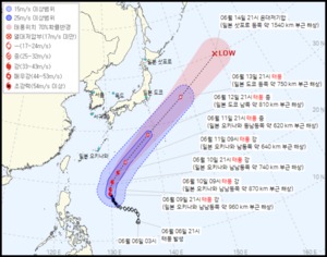 3호 태풍 구촐, 9일 일본 해상…국내 영향 가능성?