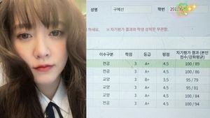 구혜선, 대학 성적표 공개…"충격받아 절망에 허우적"