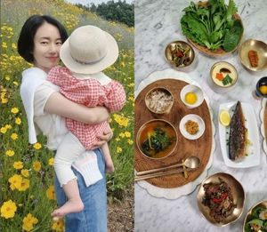 이정현, 의사남편 아침밥상 공개…"대장금이에요?"